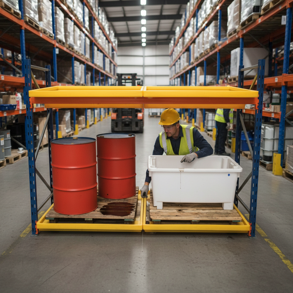 Racking Sump 220 Litre 1310 x 1310 x 245mm for Bunding in Pallet Racking