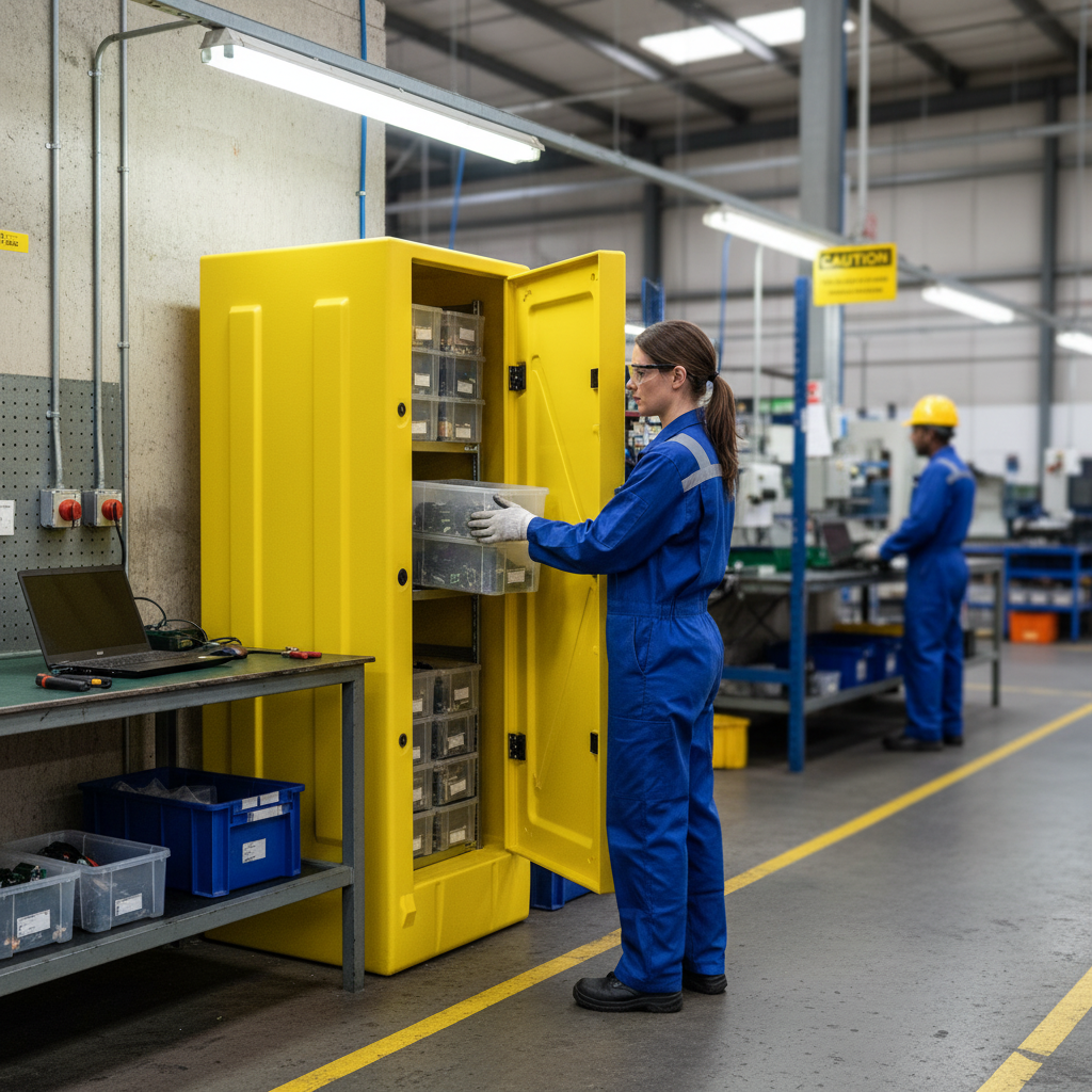 Storage Cabinet 70 Litre 650mm x 570mm x 1650mm for Industrial use