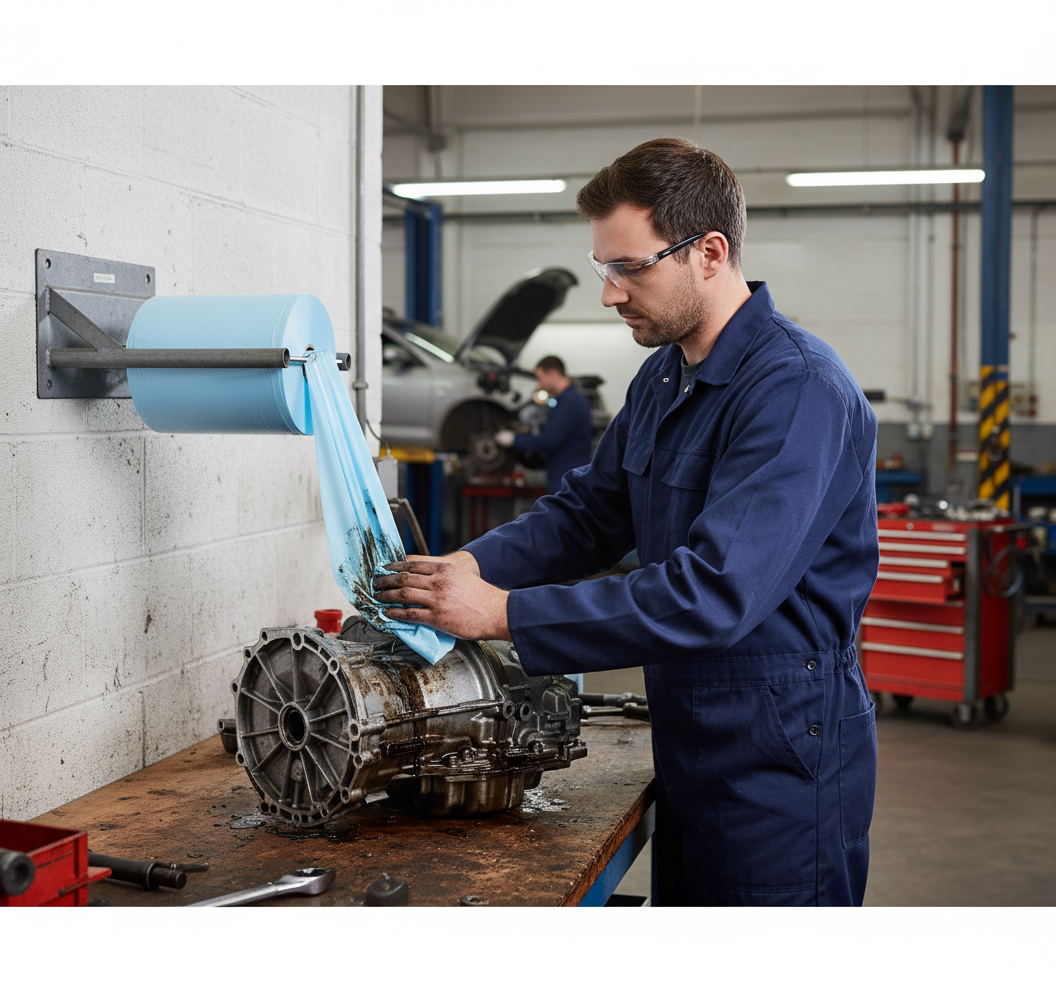 Technical Process Wipes 4.6kg 30cm x 40cm Blue for Industrial Cleaning