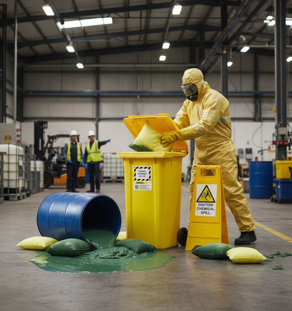 Chemical Spill Kit 240 Litre 106cm x 60cm x 74cm for Site Spill Response
