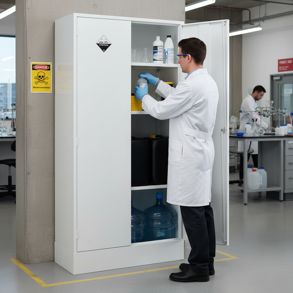 Acid & Alkali Cabinet 72kg 915mm x 457mm x 1829mm for Chemical Storage