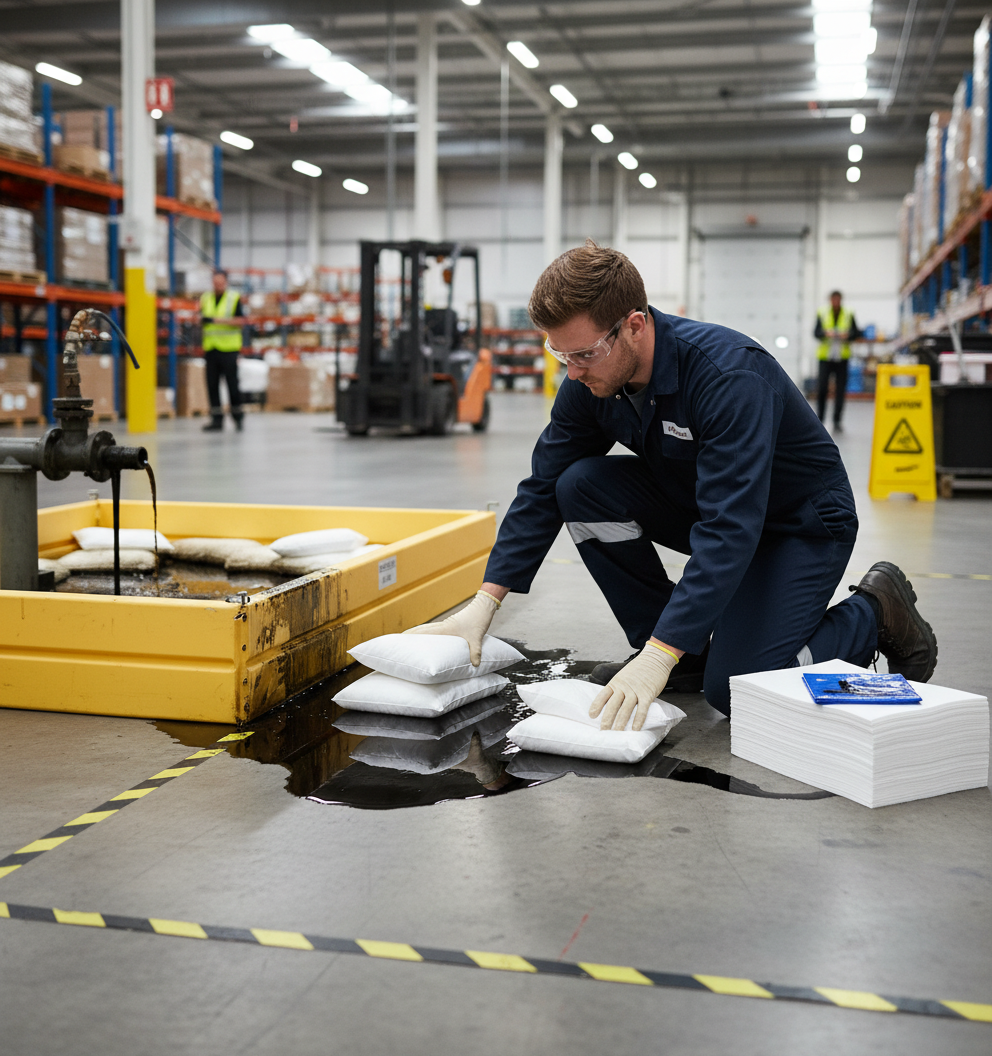 Oil Selective Spill Kit 240 Litre 150 x 50cm for Industrial Spill Management