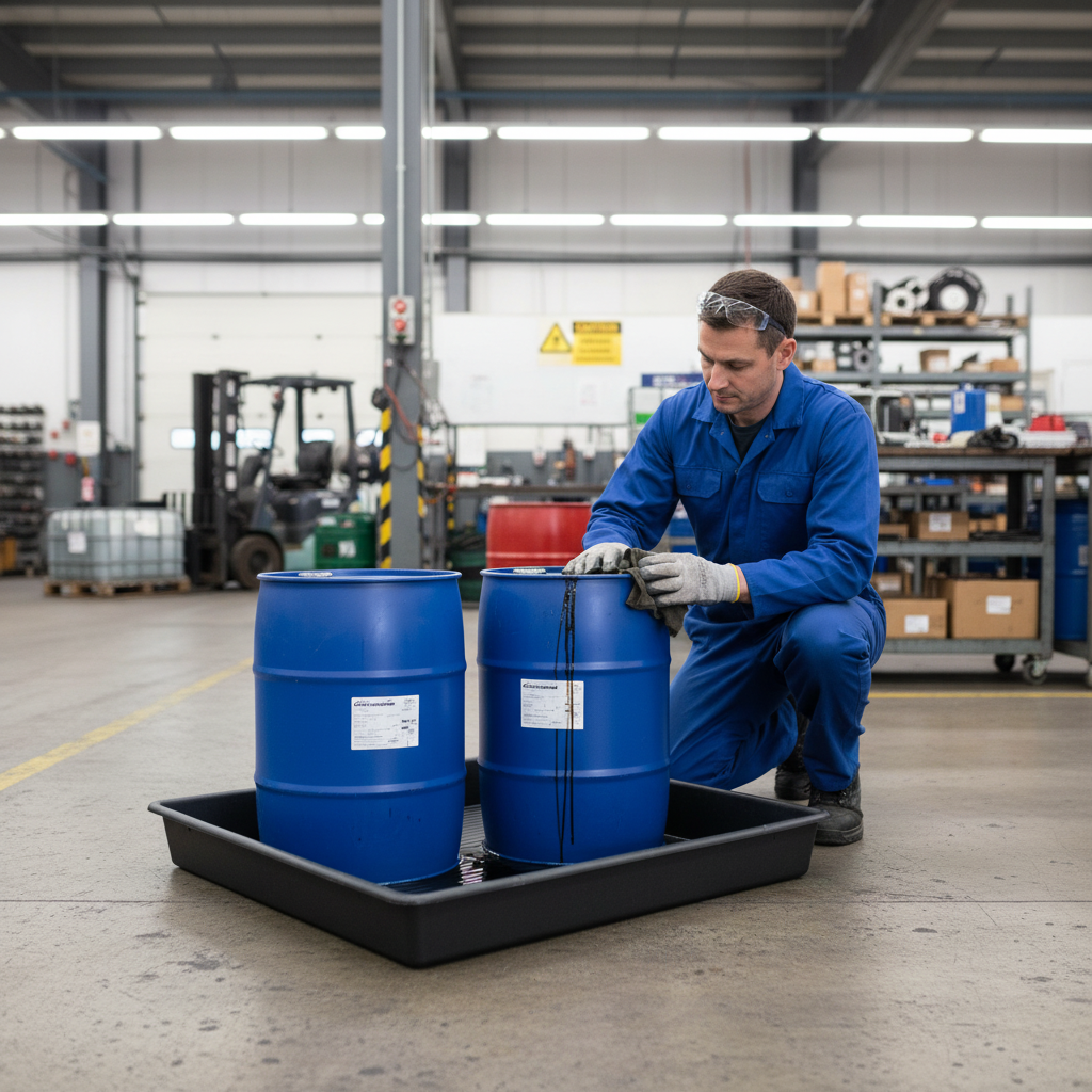 Drip Tray 100 Litre 1000 x 1000 x 120mm Black for Low Machinery Storage