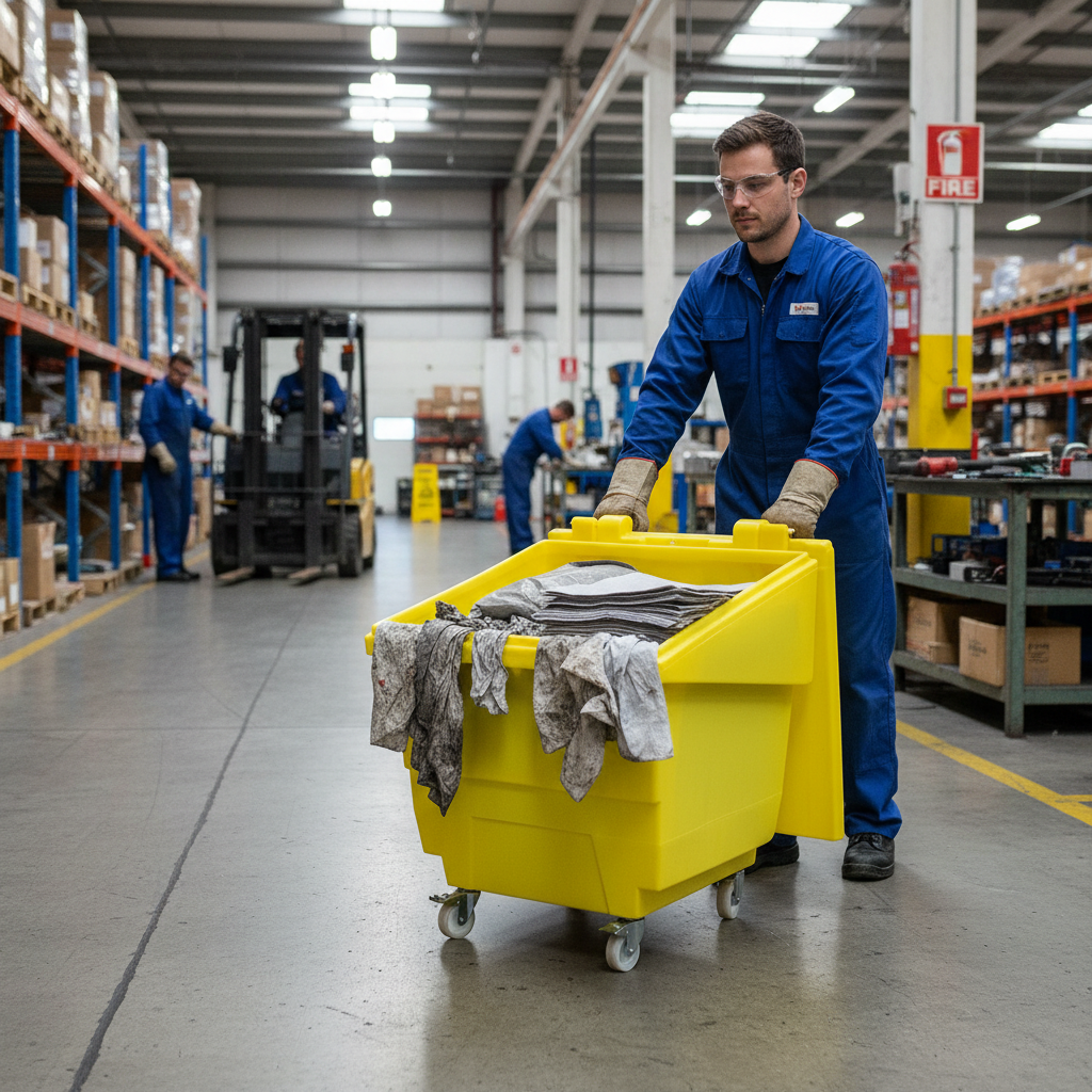 Wheeled Storage Container 250 Litre 875mm x 875mm x 1010mm for Storing Equipment