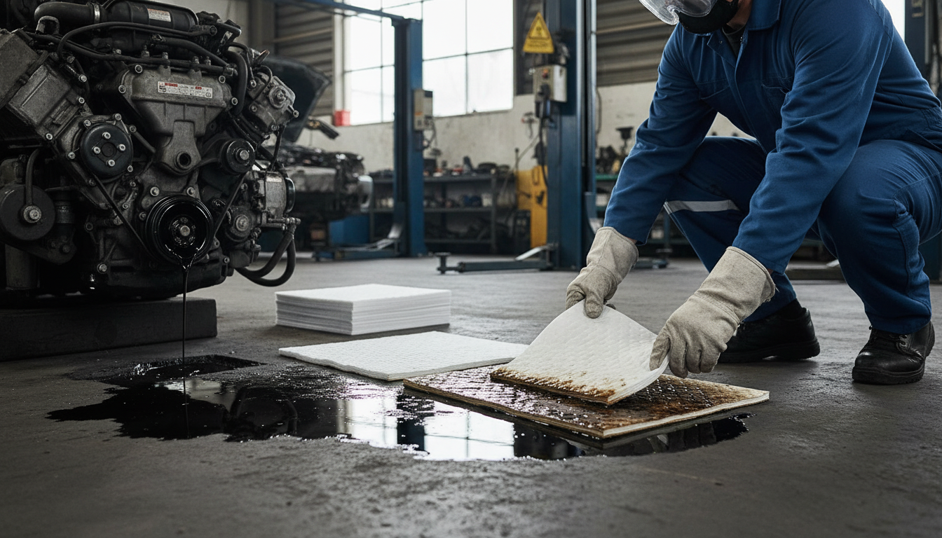 Oil Selective Absorbent Pads 96 Litre 400 x 500mm for Land Based Spill Response