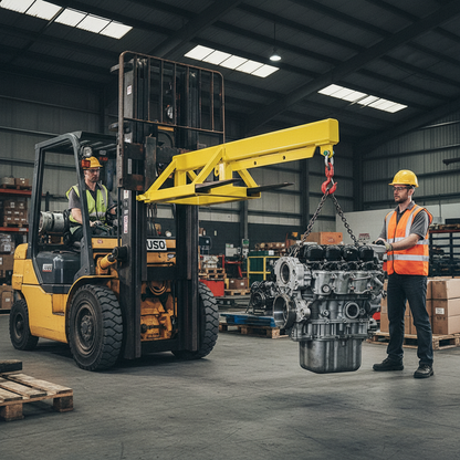 Crane Jib Forklift Attachment 3000kg 1940 x 690 x 420mm for Forklift Lifting