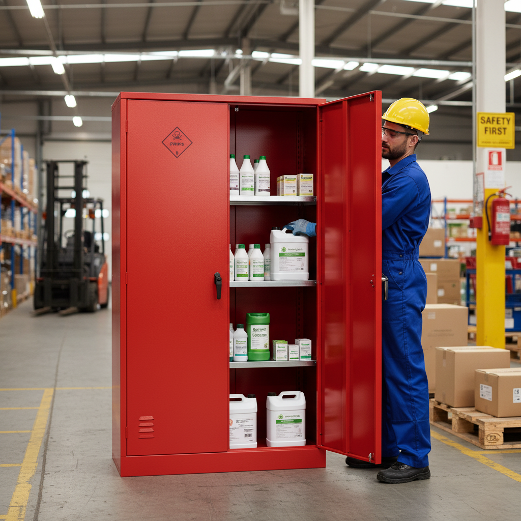 Pesticides & Agrochemical Cabinet 60kg 915mm x 457mm x 1524mm for Chemical Storage