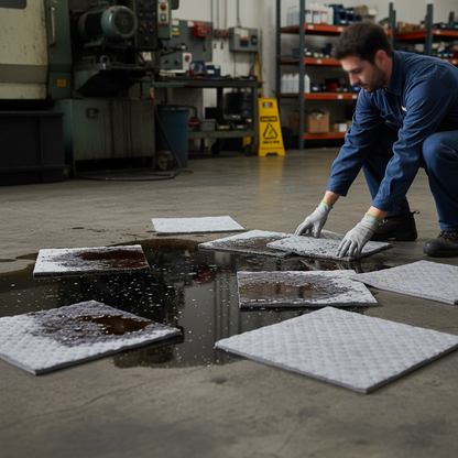 Maintenance Absorbent Pads 96 Litre 400 x 500mm Grey for Spill Response