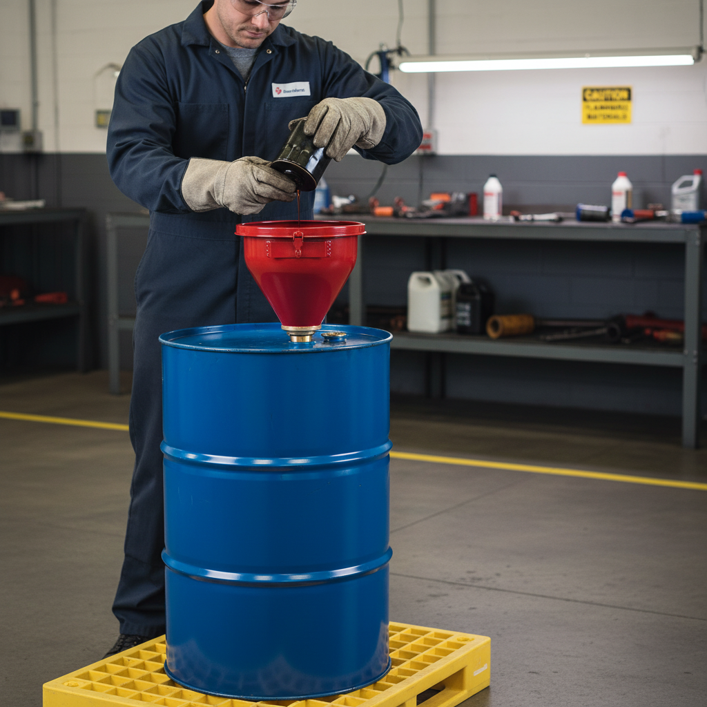 Safety Drum Funnel 7.3kg 273mmØ x H245mm for Flammable Liquid Handling