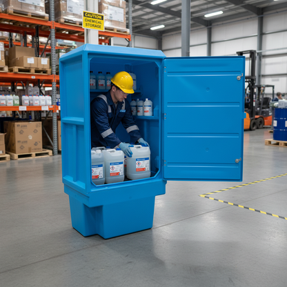 Storage Cabinet 225 Litre 920mm x 720mm x 1835mm for Chemical Storage
