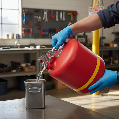 Safety Can 19 Litre 324mmØ x H406mm Red for Flammable Liquids