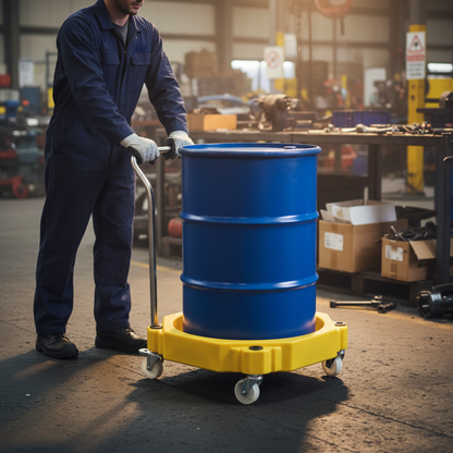Single Drum Trolley 30 Litre 725mm x 725mm x 255mm for Drum Handling