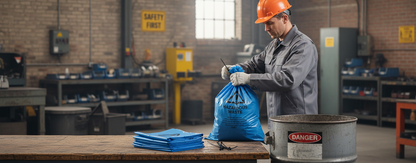 Hazardous Waste Disposal Bags 50 Bags 460mm x 900mm for Safe Waste Disposal