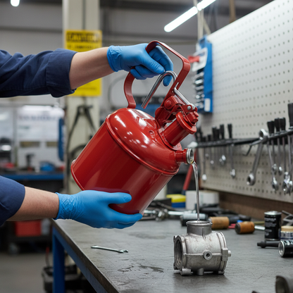 Safety Can 1 Litre 117mmØ x H210mm Red for Flammable Liquids