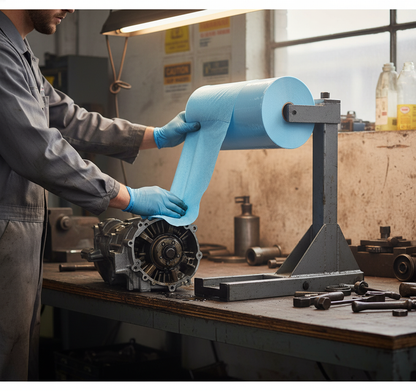 Technical Process Wipes 4.6kg 30cm x 40cm Blue for Industrial Cleaning