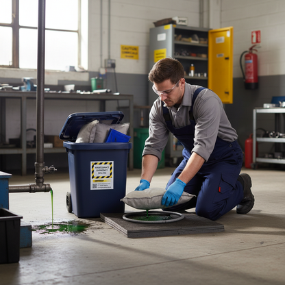 Maintenance Spill Kit Caddy Bin 25 Litre 43cm x 26cm x 27cm for Indoor Spill Response