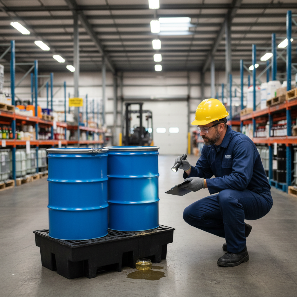 Recycled Spill Pallet 240 Litre 1220mm x 820mm x 330mm for Drum Storage