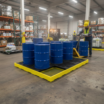 Drum Spill Floor 600 Litre 3320 x 1260 x 150mm for Bunded Drum Storage