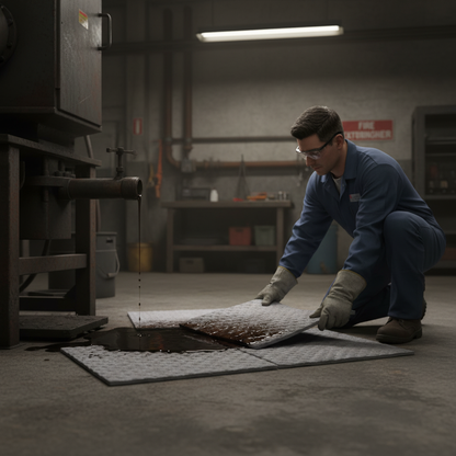 Maintenance Absorbent Pads 96 Litre 400 x 500mm Grey for Spill Response