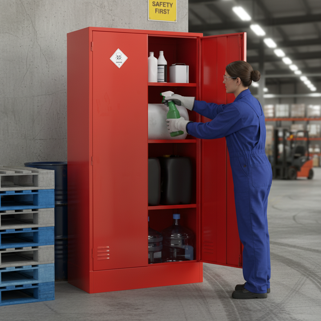 Pesticides & Agrochemical Cabinet 72kg 915mm x 457mm x 1829mm for Chemical Storage