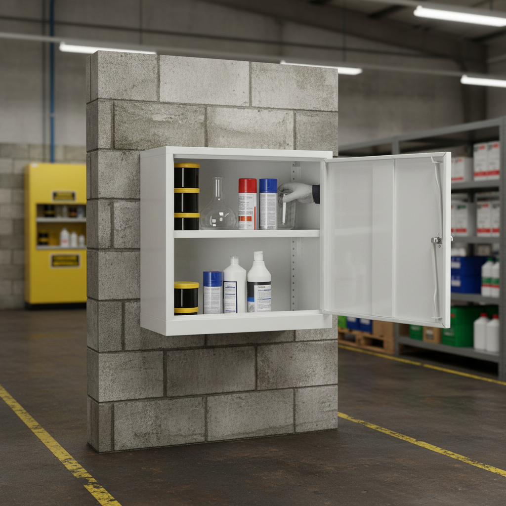 Acid & Alkali Cabinet 19kg 609mm x 305mm x 609mm for Chemical Storage