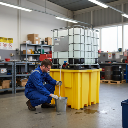 IBC Spill Pallet 1150 Litre 1330 x 1230 x 1090mm for Chemical Storage