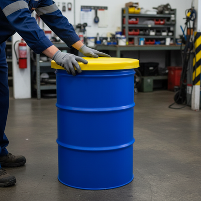 Drum Cover 205 Litre 650mmØ x 70mm Yellow for Drum Protection