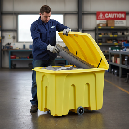 Wheeled Storage Container 1000 Litre 1460 x 1010 x 975mm for Industrial Storage