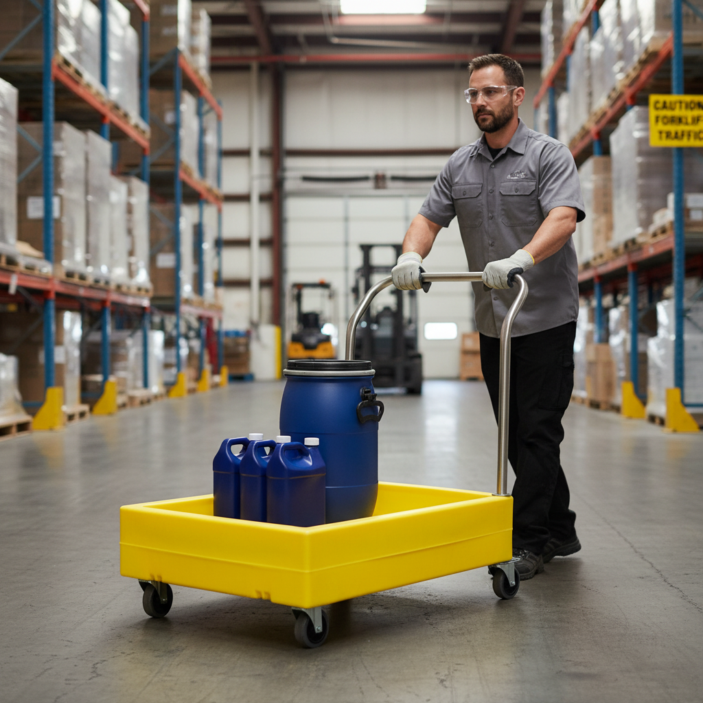 Poly Trolley 100 Litre 1000 x 700 x 300mm for Carrying 25 Litre Cans