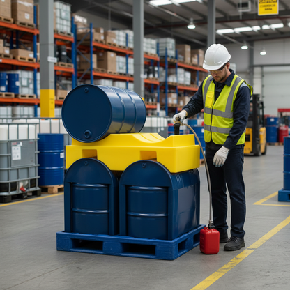 Dispensing System Stacker 600kg 1240mm x 795mm x 370mm for Drum Storage