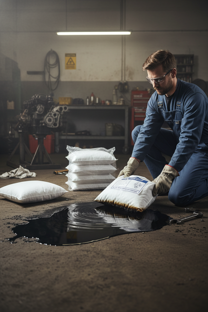 Oil Selective Absorbent Pillows 60 Litre 40cm x 50cm for Land-Based Spill Response