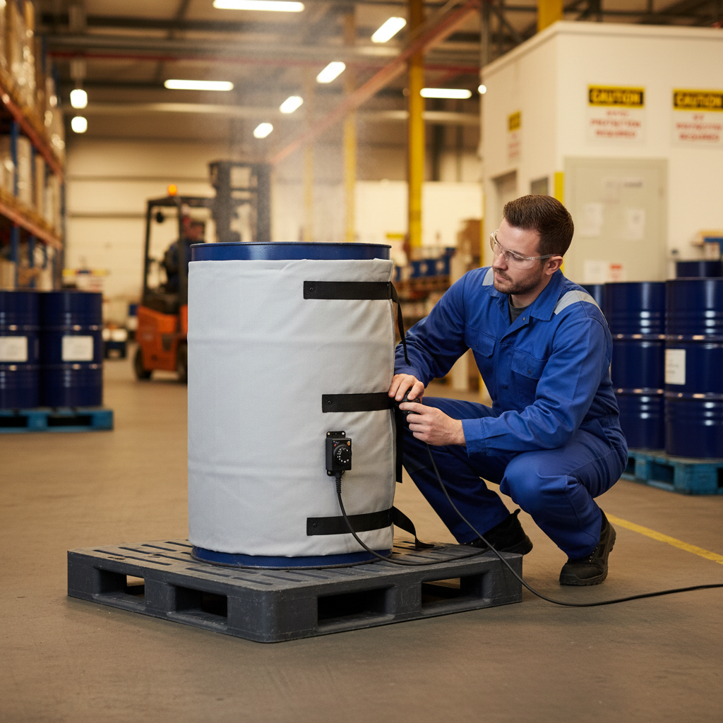 Insulated Side Drum Heater 200 Litre 800mm x 1950mm for Melting Products in Metal Drums
