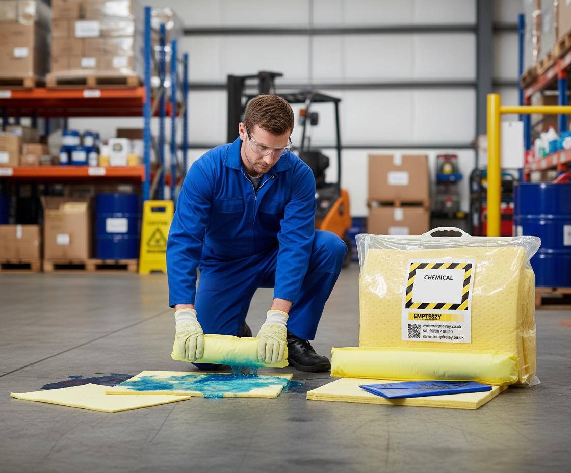 Chemical Spill Kit 30 Litre 70cm x 59cm x 5cm for Chemical Cleanup