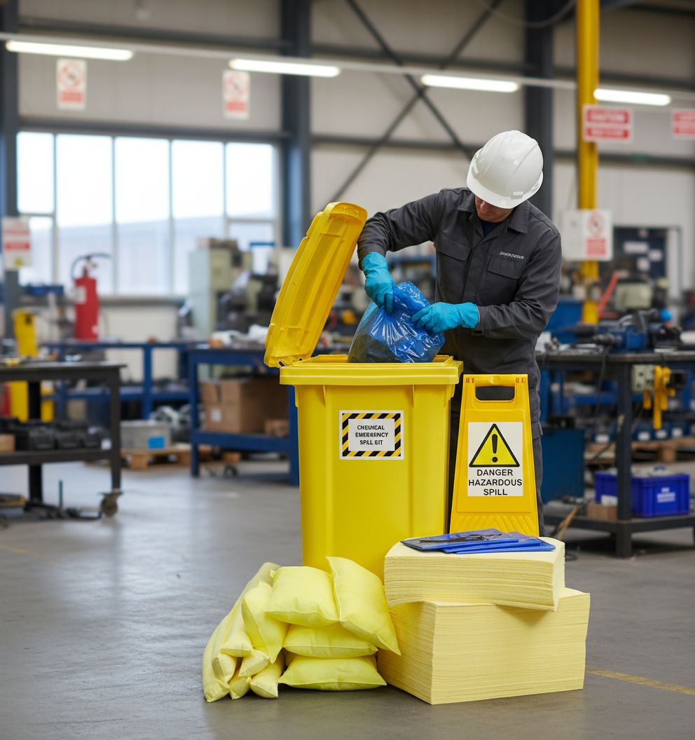 Chemical Spill Kit 240 Litre 106cm x 60cm x 74cm for Site Spill Response