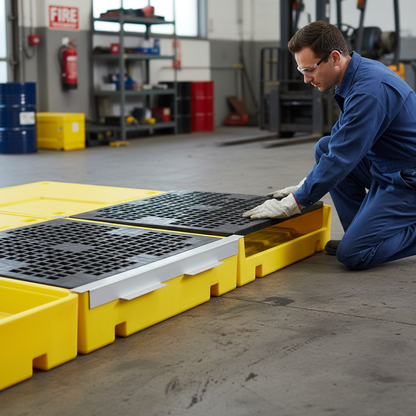 Spill Flooring Joining Strip 1.7kg 1260mm x 62mm x 50mm for Poly Sump Floor Joining