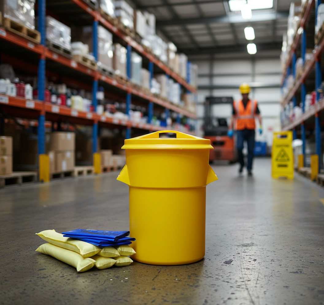 Chemical Spill Kit 90 Litre 72cm x 55cm x 55cm for Responding to Spills