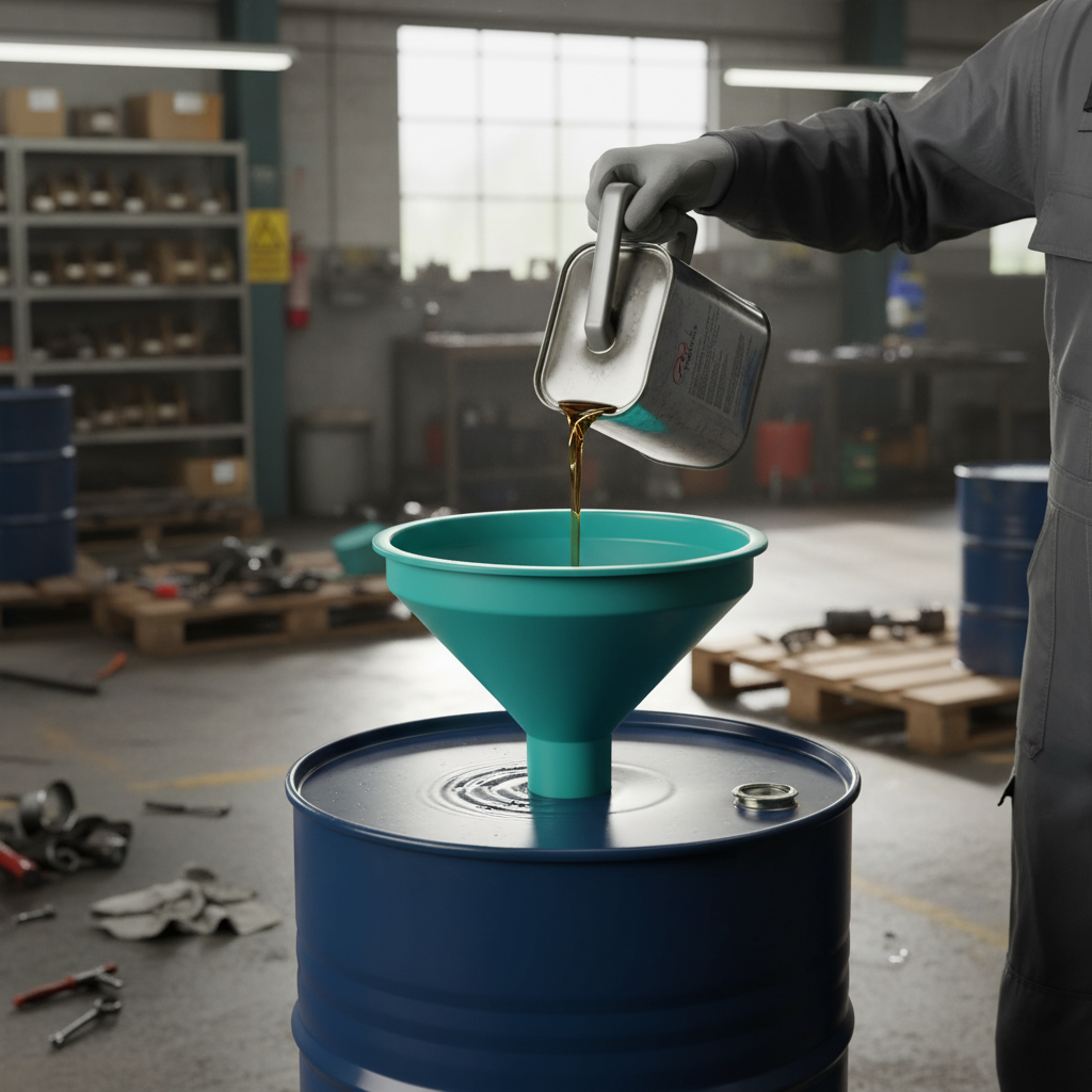 Teal Funnel 205 Litre 610mmØ x 230mm for Drum Liquid Transfer