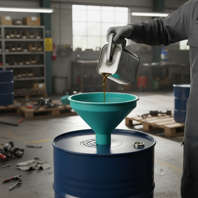 Teal Funnel 205 Litre 610mmØ x 230mm for Drum Liquid Transfer