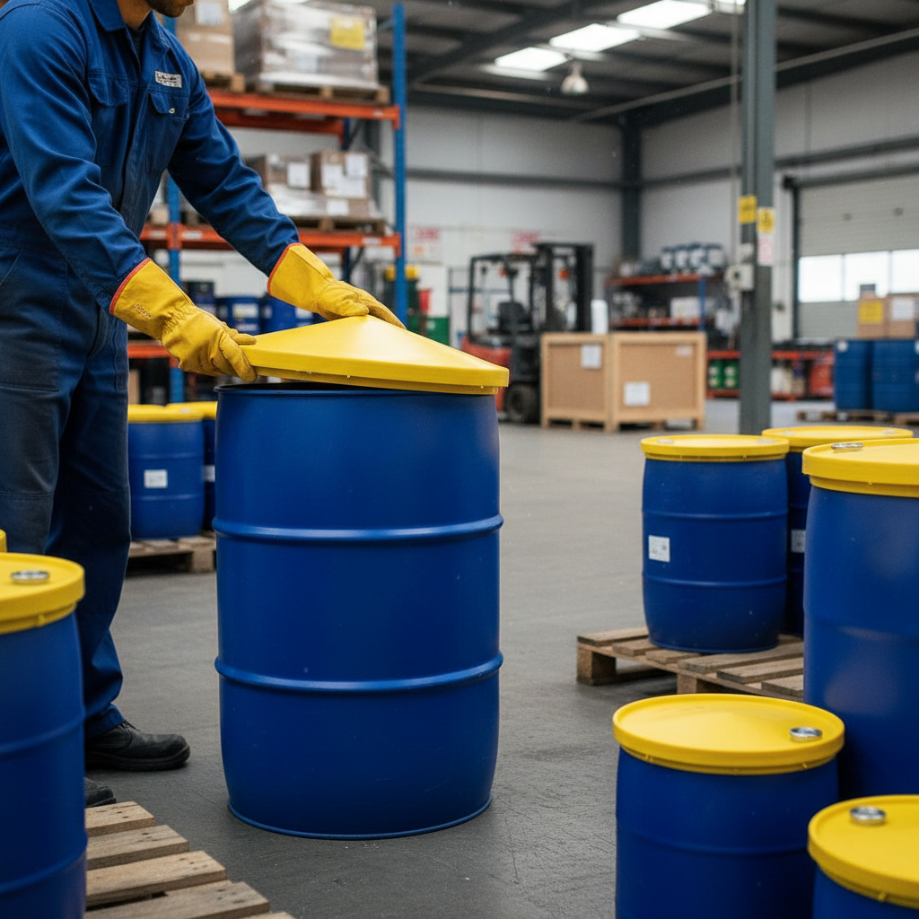 Drum Cover 205 Litre 630mmØ x 160mm Yellow for Drum Protection