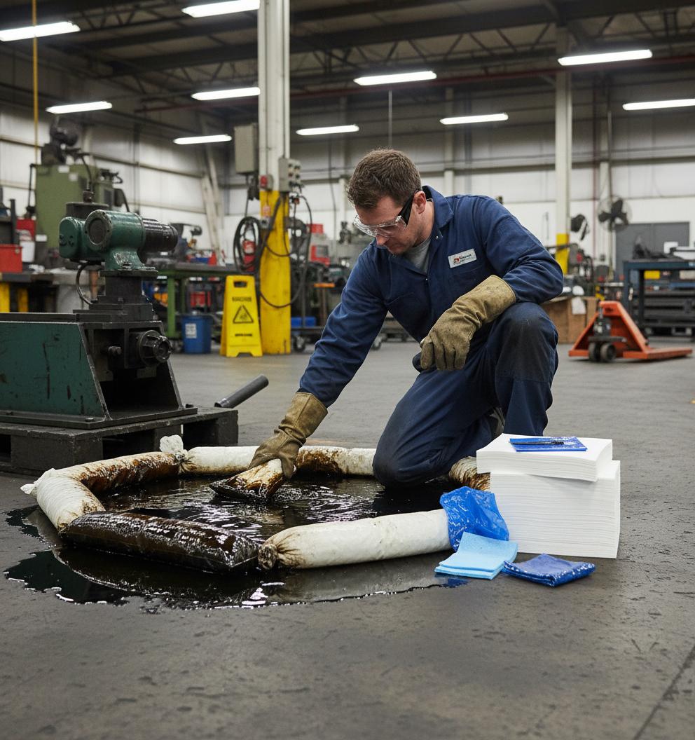 Oil Selective Spill Kit 240 Litre 150 x 50cm for Industrial Spill Management