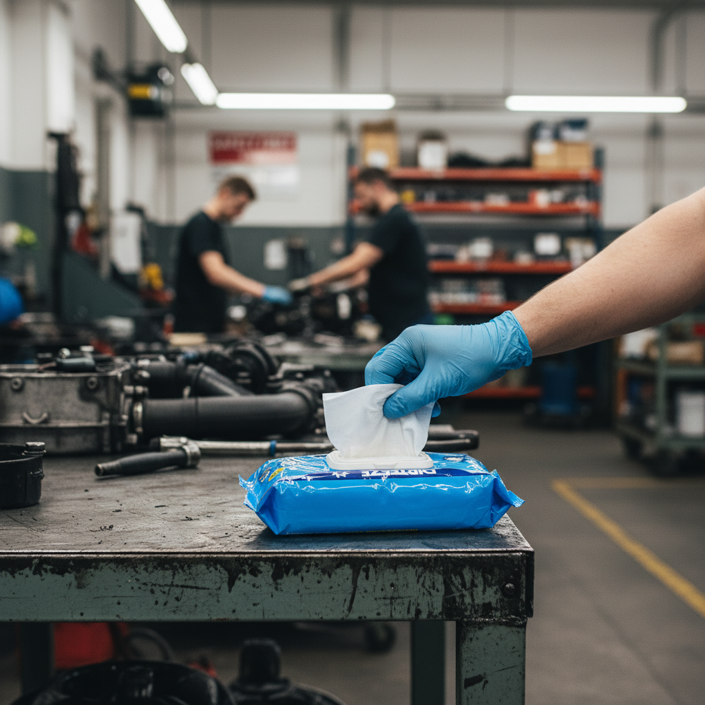 Anti-Bacterial Wipes 10.4kg 20cm for Industrial Cleaning