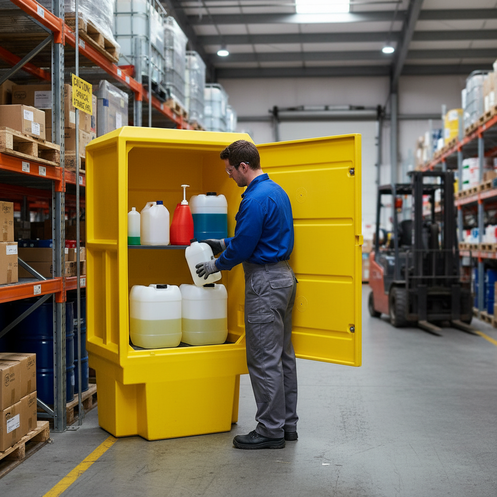 Storage Cabinet 225 Litre 920mm x 720mm x 1835mm for Localised Chemical Storage