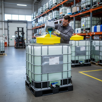 Funnel 1000 Litre 640mmØ x H150mm Yellow for IBC Filling