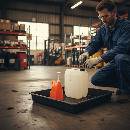 Drip Tray 64 Litre 800mm x 800mm for Battery and Drum Storage