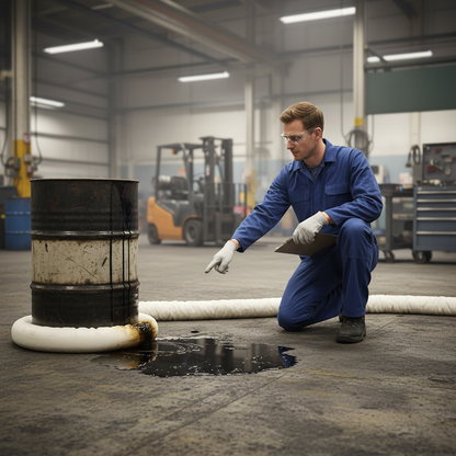 Oil Selective Absorbent Socks 90 Litre 8cmØ x 3m for Oil Spill Containment