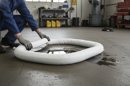 Oil Selective Absorbent Socks 54 Litre 5.5cmØ x 1.2m for Machinery Spill Control