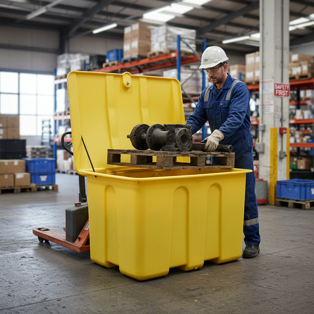 Storage Container 1400 Litre 1630 x 1170 x 1125mm for Industrial Storage