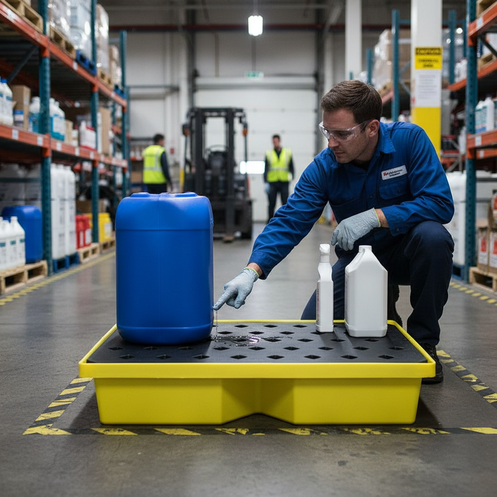 Drip Tray 63 Litre 1000mm x 605mm x 200mm for Small Container Spill Control