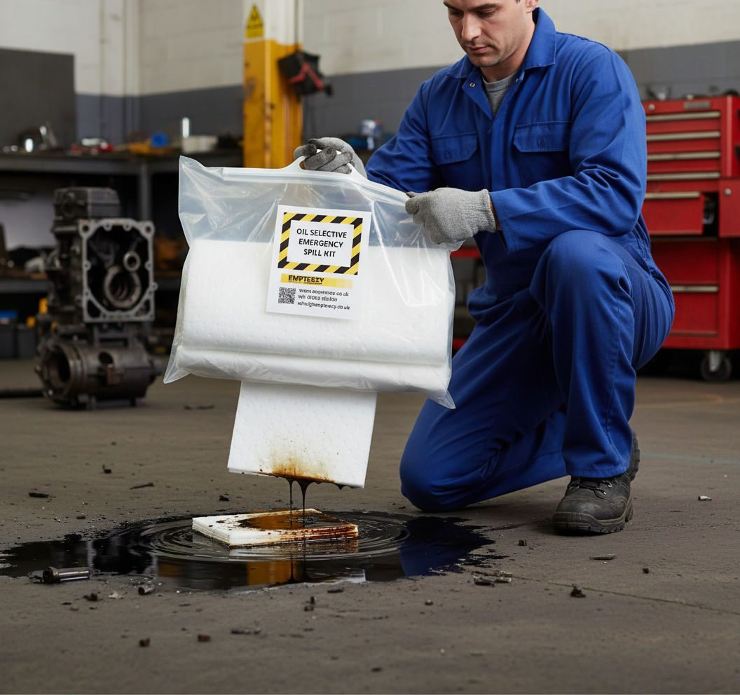 Oil Selective Spill Kit 30 Litre 70cm x 59cm x 5cm for Hydrocarbon Spill Management