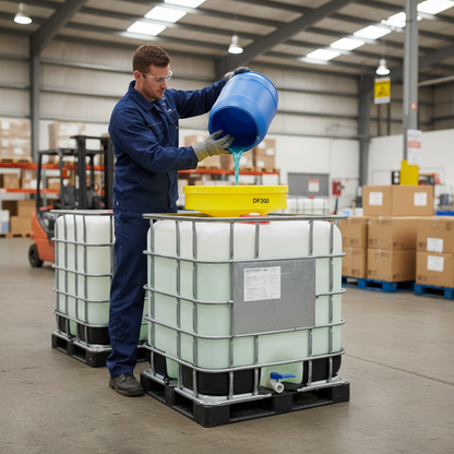 Funnel 1000 Litre 640mmØ x H150mm Yellow for IBC Filling